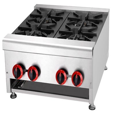 30kW Gaskocher für den industriellen Tisch mit 4 Brennern LPG2800Pa