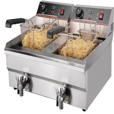 610x570x360mm Schwerlast Elektrische Kartoffelchips-Freitmaschine mit Tabs Verpackungsgröße 690*590*450mm