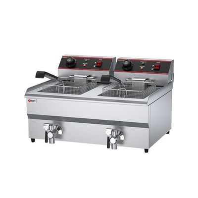 Edelstahl Elektrische Kartoffelchips-Freitmaschine mit Temperaturregelung und Abdeckung 13L