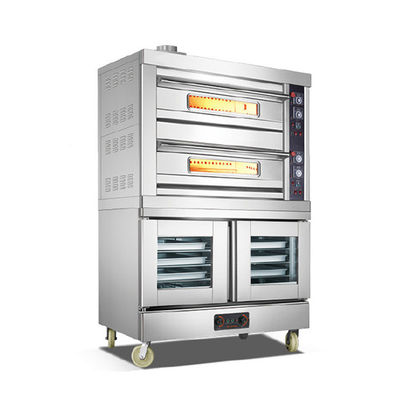 Restaurant Hotel Bäckerei Edelstahl Luxus Elektrisch/Gas-Deck-Ofen mit Proofer 16000