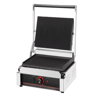 13kg elektrischer Panini Grill Handels Panini Sandwich Press Edelstahl Einzelkontakt Grill