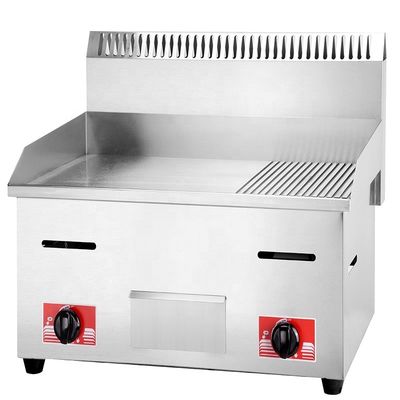 11.5kW Schutzgehäuse Edelstahl Gasburger Grill mit 1/3 gegrabener Arbeitsplatte