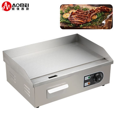 8 mm Dicke Edelstahl Gas-Bbq Flachplatten-Gasgrill für Küchengeräte