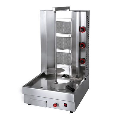 23 KG automatische automatische Gas-Shawarma-Maschine für das schnelle Schneiden von Doner und Kebab