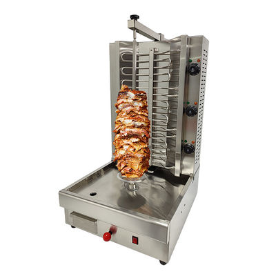 220V Gas 3-Brenner Elektrische automatische Rotation Huhn Kebab Doner Shawarma Maschine