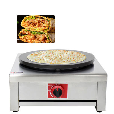 Restaurants LPG/NG kommerzielle Gas-Roti-Maschine Einkopf 40cm Crepe-Maschine
