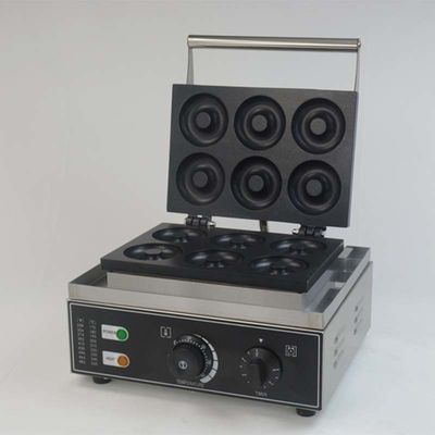 Elektrische nicht klebende Donut-Macherin für Bäckerei Dessertshop 6pcs Donuts-Machmaschine