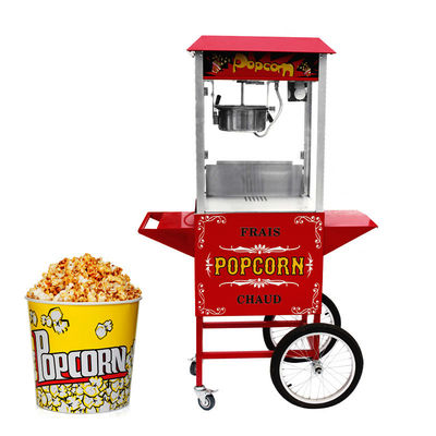 110-240V/50-60HZ gesunde Lebensmittel SS Material kommerzielle Popcorn-Maschine mit Warenkorb