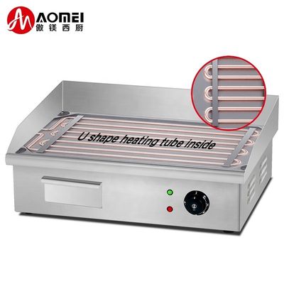 550x425x225mm kommerzielle vertikale Gusseisen-Elektrogrill mit Edelstahlkörper