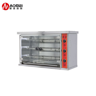 Edelstahl gewerbliche Gas-Elektrische Hühner Rotisserie Ofen 1180x490x1250mm Größe