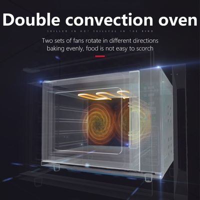 Edelstahl-Digitalglas-Konvektionsofen für die Bäckerei-Brotproduktion