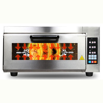 2500 Watt Edelstahl-Pizzoofen mit digitaler Timer-Steuerung und Snackfunktion