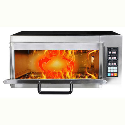 2500 Watt Edelstahl-Pizzoofen mit digitaler Timer-Steuerung und Snackfunktion
