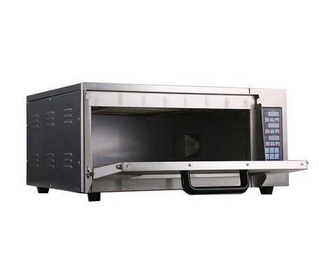 2500 Watt Edelstahl-Pizzoofen mit digitaler Timer-Steuerung und Snackfunktion