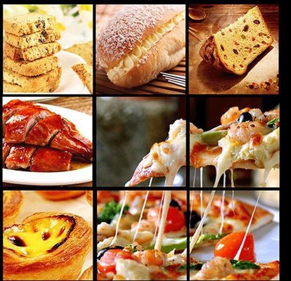 1330x840x1340mm Multifunktions 2 Deck 4 Schalen Gasbrot Pizza Industrie Backöfen