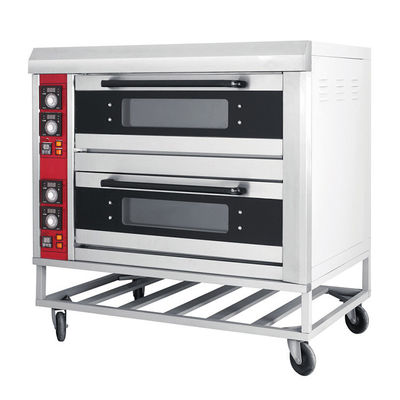 Einfache Bedienung Edelstahl Drei-Schicht-Elektrische Pizza-Ofen Bäckerei Maschinen Vorteil