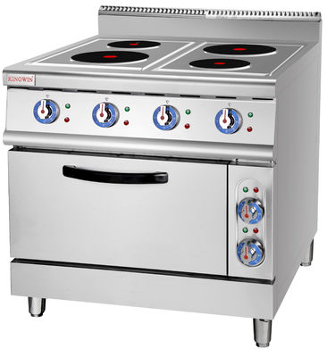 700-Serie Schwerlast-Gaskocher aus Edelstahl mit 4 Ofenbrennern 800x700x850 70 mm