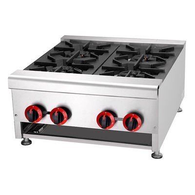 Videotechnischer Support Hochproduktivitätsgeschäftlicher Gaskocher mit 6 Brennern