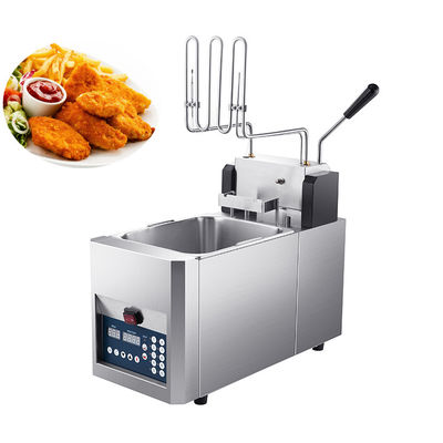 Hohe Sicherheitsstufe Edelstahl-Fryer mit automatischem Korbheben