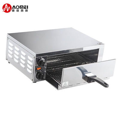 Gewerbliche Küche Edelstahl elektrischer Pizzaofen mit Snackpan 220V 1200W