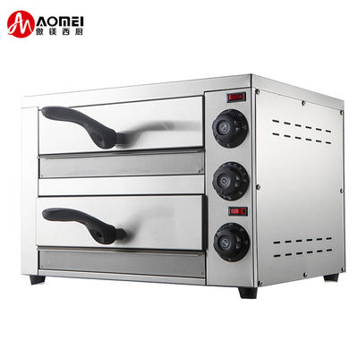 Gewerbliche Küche Edelstahl elektrischer Pizzaofen mit Snackpan 220V 1200W