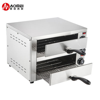 Gewerbliche Küche Edelstahl elektrischer Pizzaofen mit Snackpan 220V 1200W