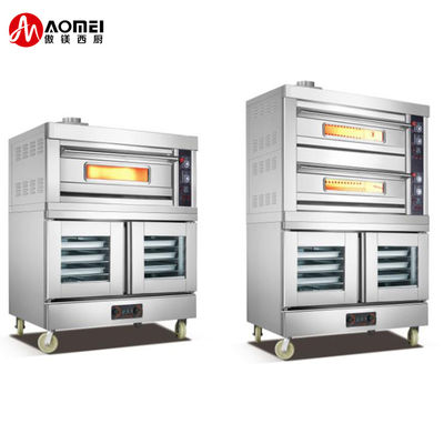 Restaurant Hotel Bäckerei Edelstahl Luxus Elektrisch/Gas-Deck-Ofen mit Proofer 16000