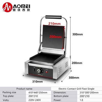 Elektrische Panini-Grill mit auswechselbaren Sandwichplatten