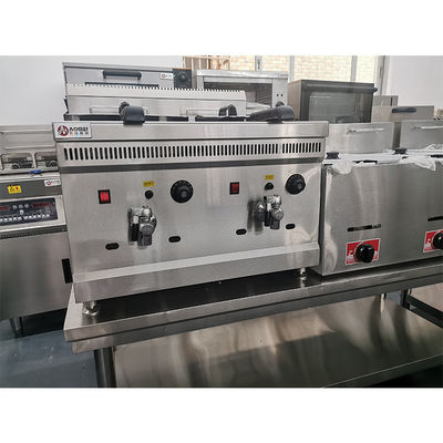 Commercial Electric 18L Doppeltanker Splitter-Tieftreibgeräte mit Ölabflussventil
