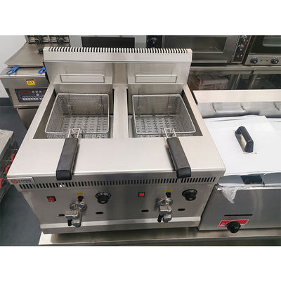 Commercial Electric 18L Doppeltanker Splitter-Tieftreibgeräte mit Ölabflussventil