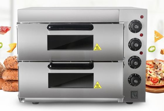 Elektrischer kommerzieller Pizzaofen mit Pizza Stein Temperatur 50-350°C Kapazität 30 KG