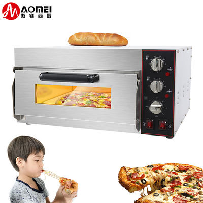 Doppelschicht-Bäckerei-Küche Ausrüstung Elektrischer Pizzaofen für gewerbliche Küche