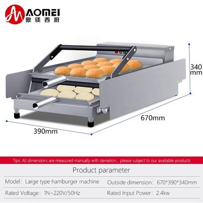 Elektrische Hamburgerpressmaschine zur mechanischen Timersteuerung