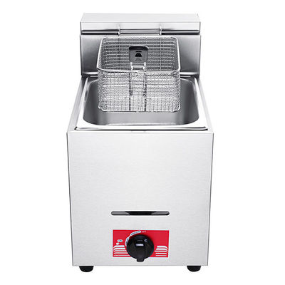 6L Edelstahl Lpg-Gas-Tiefbrater für Hotelküche 1 Tank 1 Korb 340x630x610