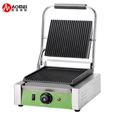 13kg elektrischer Panini Grill Handels Panini Sandwich Press Edelstahl Einzelkontakt Grill