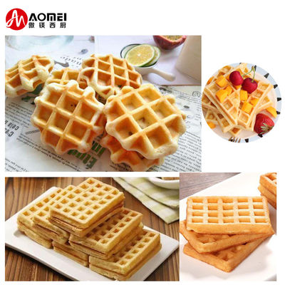 4KW kommerzielle doppelquadratische belgische Waffelmaschine mit austauschbaren Sandwichplatten