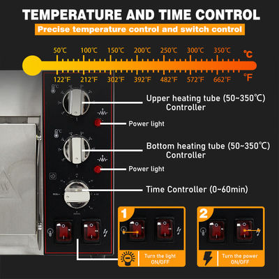 Professioneller elektrischer Kuchenbackofen mit einer Temperatur von 50-350°C. Perfekt für Hotels.