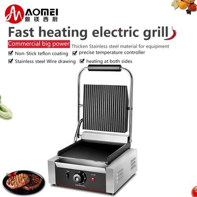 Leistungsstarker elektrischer Burgergrill mit dicker Gusseisenoberfläche
