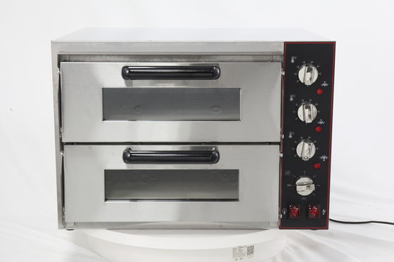 Doppeldecker-Pizzoofen für professionelle Kuchenbacken 585*480*420mm