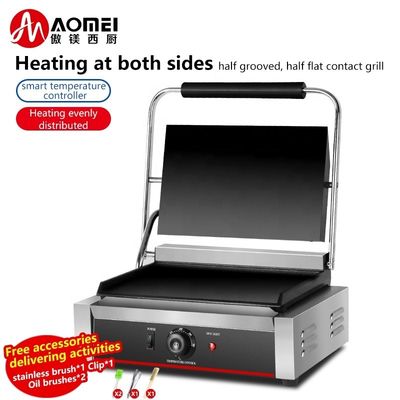 220V All-Flat-Elektrische Grill-Maschine mit Heizungselementen Teile Sandwich Kontakt Grill 19kg