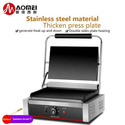 220V All-Flat-Elektrische Grill-Maschine mit Heizungselementen Teile Sandwich Kontakt Grill 19kg