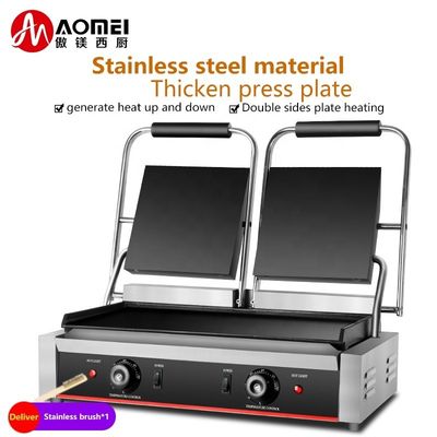 Professionelle nicht klebende elektrische Doppelseitige Grillpfanne Untergrill Größe 210*200 x2 mm