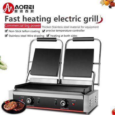 Professionelle nicht klebende elektrische Doppelseitige Grillpfanne Untergrill Größe 210*200 x2 mm