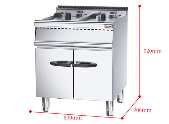 Restaurants Küchengeräte 800*900* 850 70 mm Gewerblicher Gas-Tiefbrater mit Schrank
