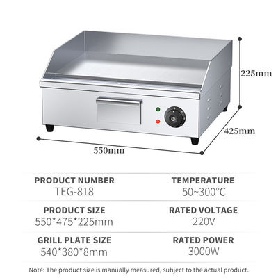 Küchengeräte Elektrogrill und Elektropfritter aus Gusseisen für Teppanyaki-Grill