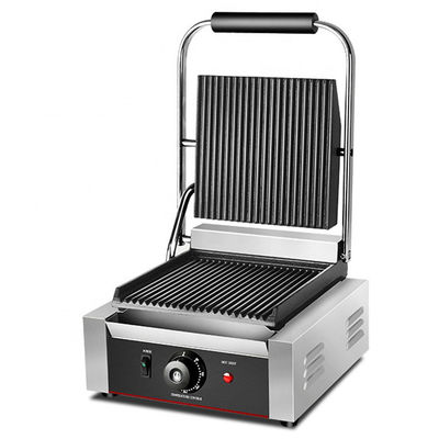Kommerzielle elektrische Panini-Grillmaschine mit klebstofffreier Kochfläche und Sandwichplatten