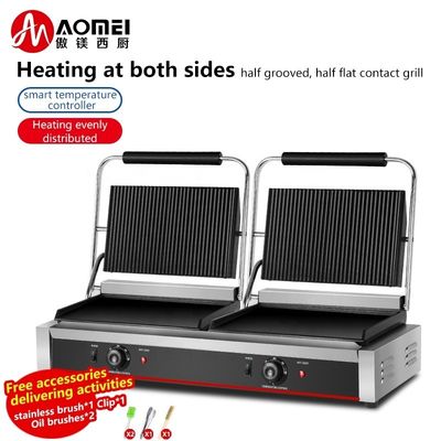 Elektro-Grillgrill mit nicht klebrigem Emaillbeschichtung für gewerbliche Steak-Sandwich-Toaster