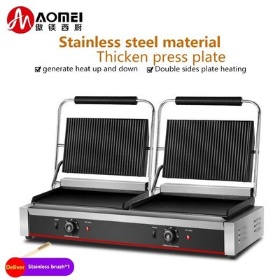 Elektro-Grillgrill mit nicht klebrigem Emaillbeschichtung für gewerbliche Steak-Sandwich-Toaster