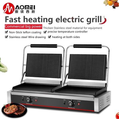 Elektro-Grillgrill mit nicht klebrigem Emaillbeschichtung für gewerbliche Steak-Sandwich-Toaster