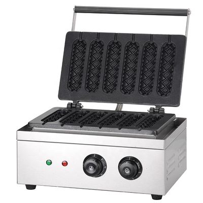 220V-240V Spannung Hot Dog Lolly Waffle Maker Maschine für nicht klebrige Mais Crispy Siamese